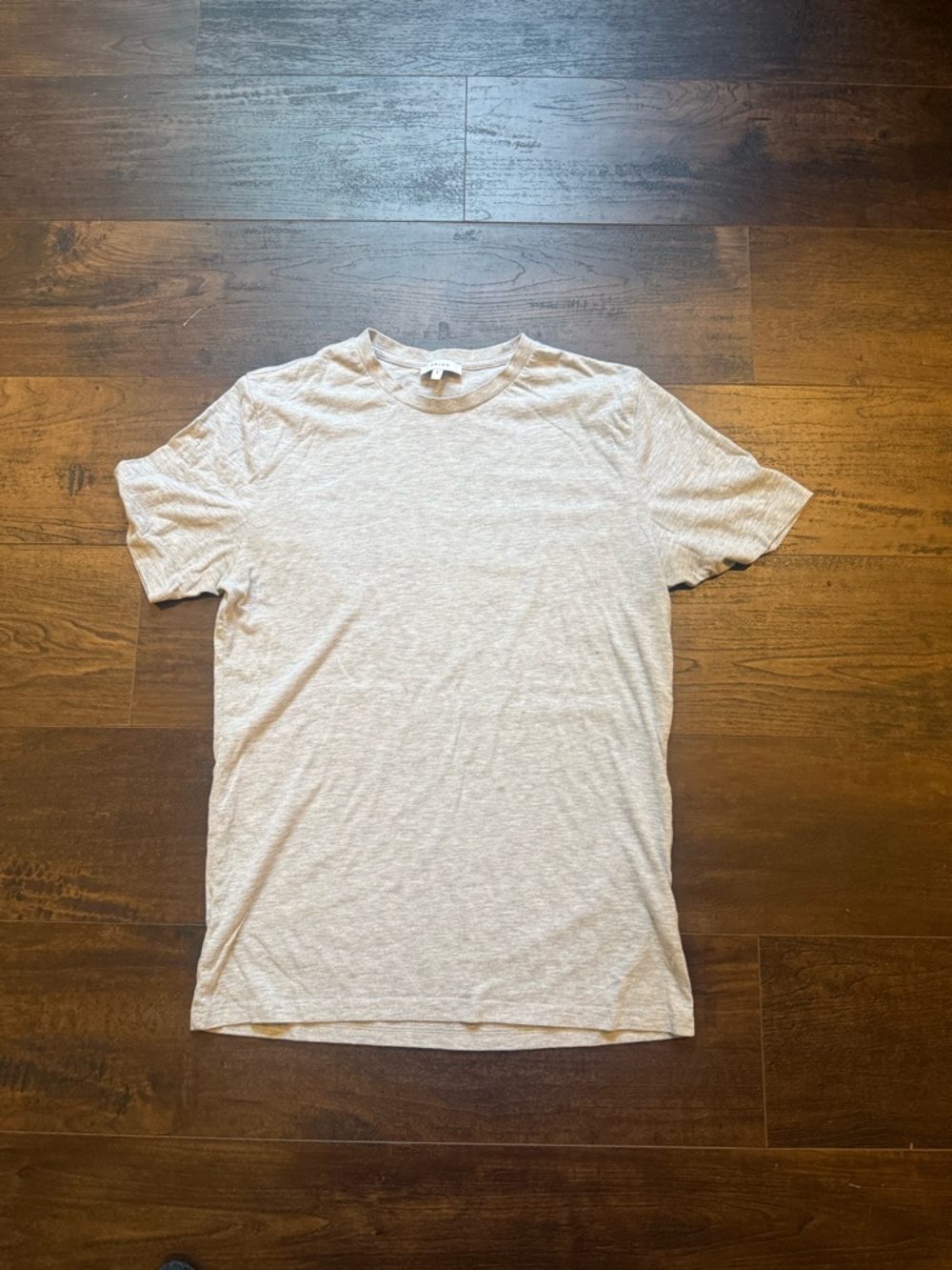 Reiss Men's Crew Neck Short Sleeve T-Shirt in Heather Light Gray